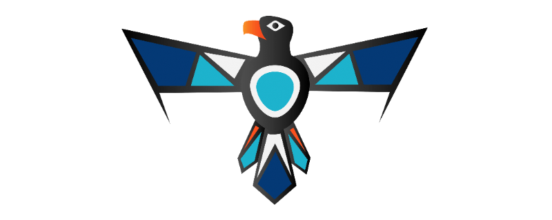谢里登原住民学习和支持中心的标志，由谢里登学生麦迪逊·约翰斯设计